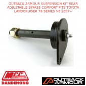 OUTBACK ARMOUR SUSPENSION KIT REAR ADJ BYPASS COMFORT FITS TOYOTA LC 78S V8 07+